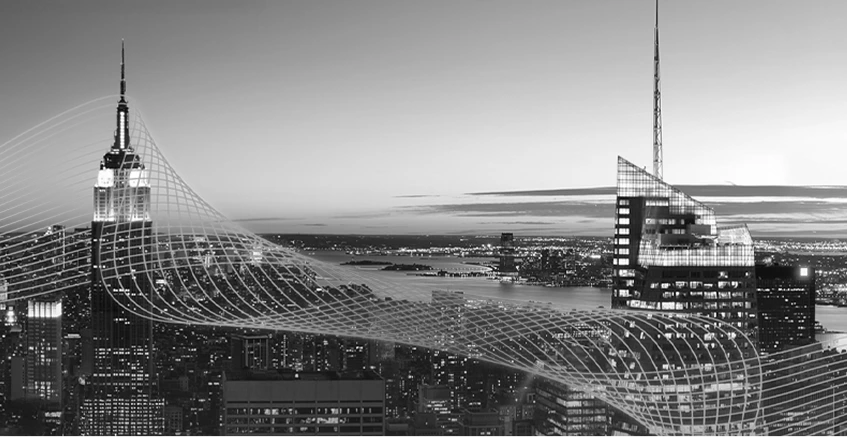 City skyline background